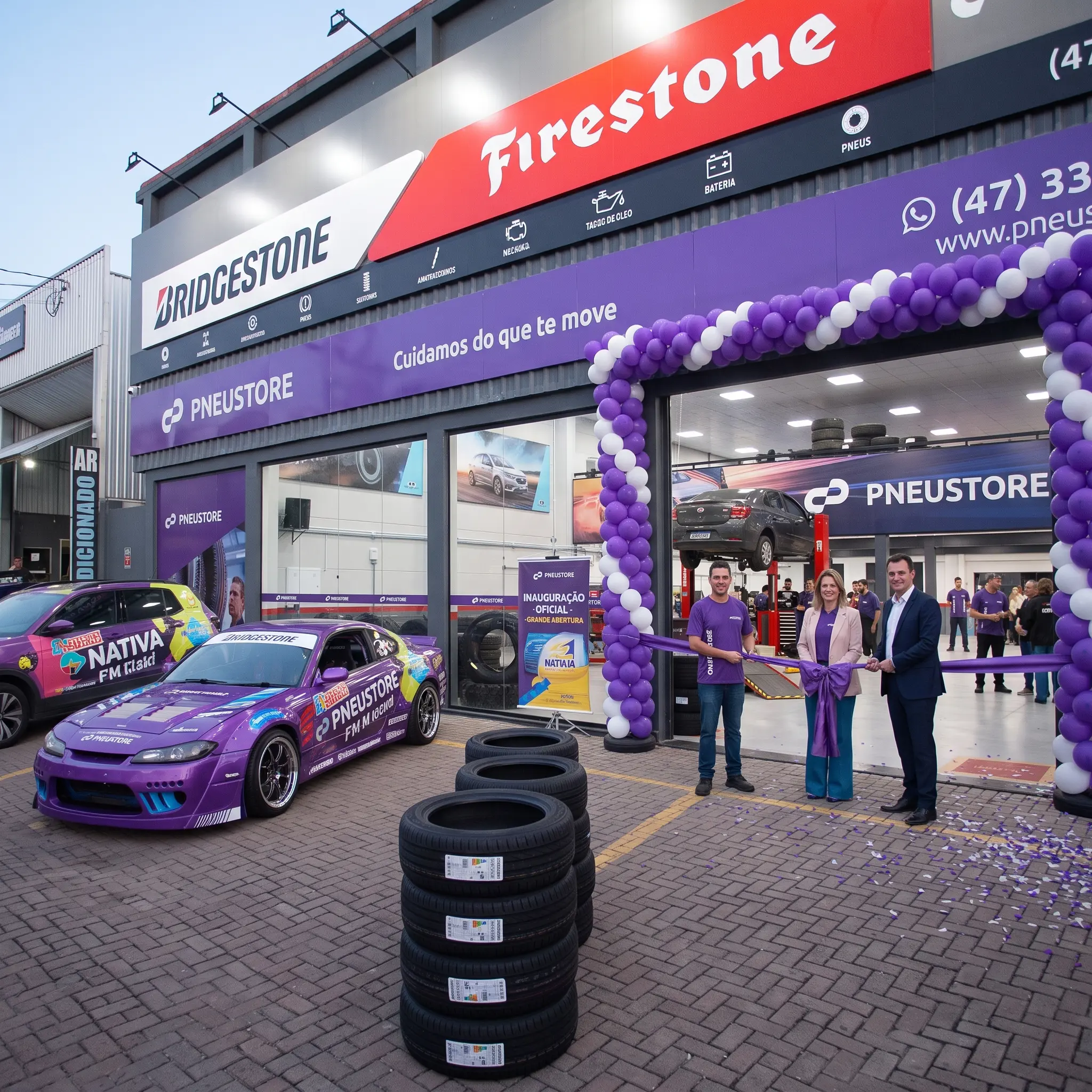 Encontre a qualidade Bridgestone nas lojas físicas PNEUSTORE